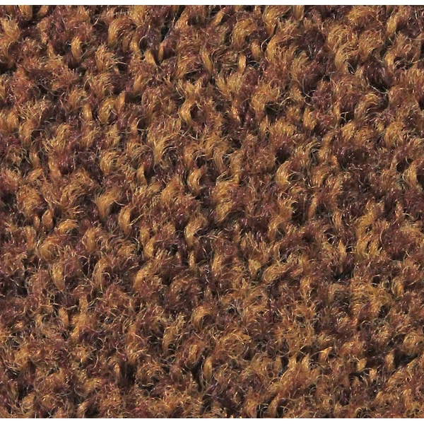 Plush Mat, Golden Brown 4' x 8', Smooth Backing
