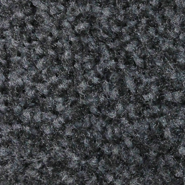 Plush Mat, Midnight Grey 4' x 6', Smooth Backing