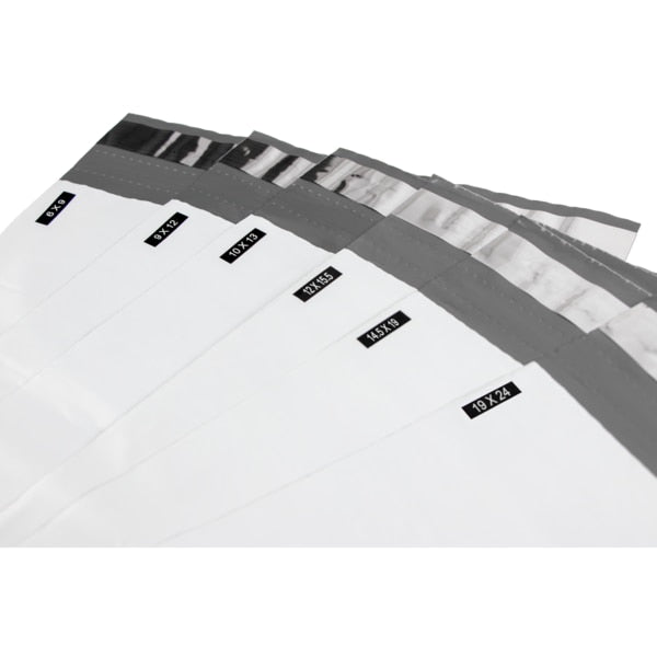 Opaque White Poly Mailer Bag, 2., PK1000, Material: PE