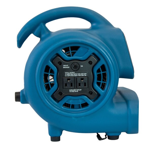 1/5 HP, 800 CFM, 2.3 Amps, 4 Speeds Scented Mini Mighty Air Mover with Power Outlets, 3-Hour Timer and Refillable Scent Cartridge