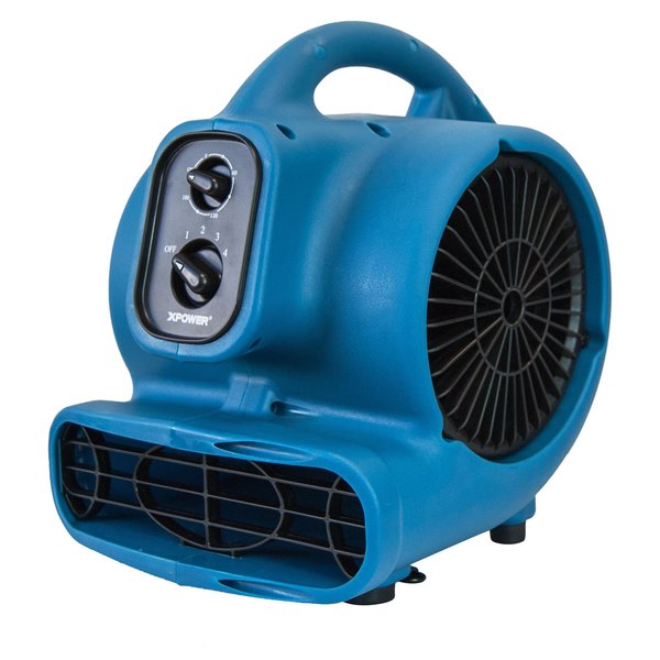 1/5 HP, 800 CFM, 2.3 Amps, 4 Speeds Scented Mini Mighty Air Mover with Power Outlets, 3-Hour Timer and Refillable Scent Cartridge
