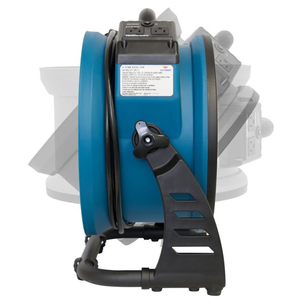 Axial Air Mover, Power Outlets, 1300 CFM, 115, 15.4 W.