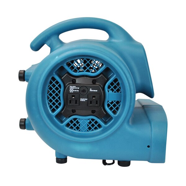 1/3 HP, 2000 CFM, 3.8 Amps, 3 Speeds Scented Air Mover with Power Outlets, 3-Hour Timer and Refillable Scent Cartridge