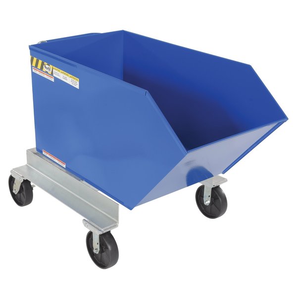 Portable Hopper, Steel, 1/2 cu. yd, 2000lb.
