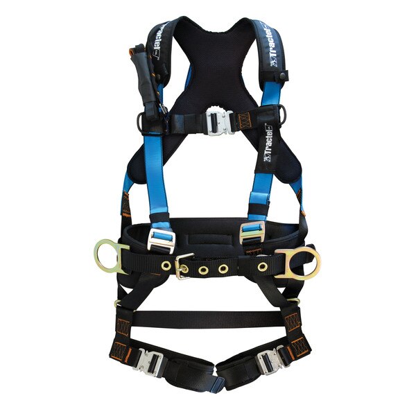 Elastrac Full Body Harness, Industrial Fall Arrest, Belt, XL Size