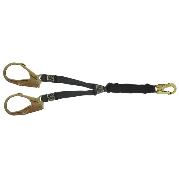 Web Lanyard, 6 ft., 310 lbs., one person Weight Capacity, Blue and Black