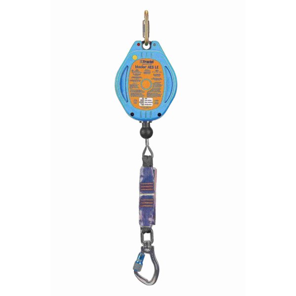 Self Retracting Lifeline, 30 ft., 310 lbs., one person Weight Capacity, Blue