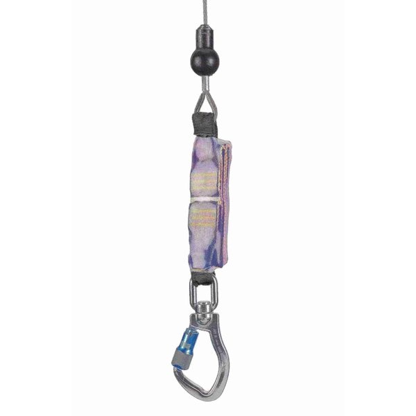 Self Retracting Lifeline, 30 ft., 310 lbs., one person Weight Capacity, Blue
