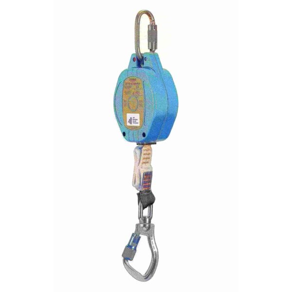 Self Retracting Lifeline, 20 ft., 310 lbs., one person Weight Capacity, Blue