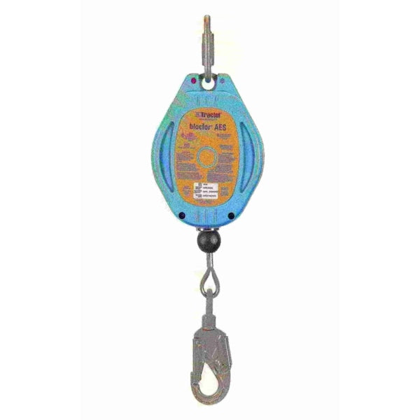 Self Retracting Lifeline, 30 ft., 310 lbs., one person Weight Capacity, Blue