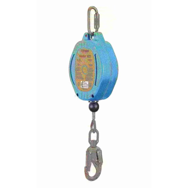 Self Retracting Lifeline, 30 ft., 310 lbs., one person Weight Capacity, Blue
