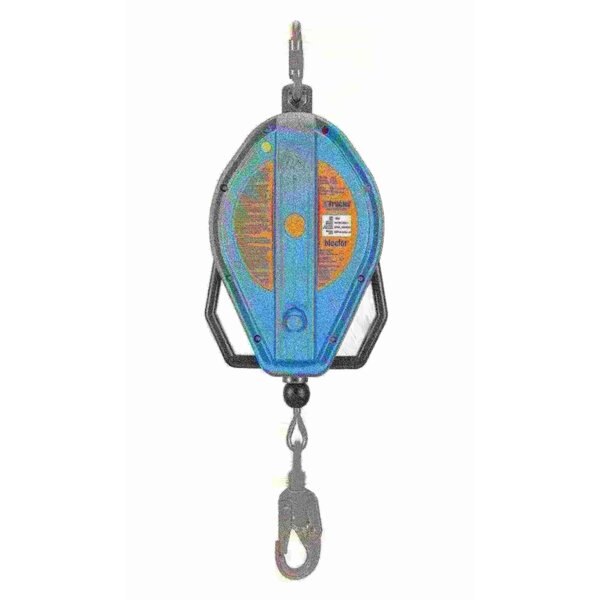 Self Retracting Lifeline, 50 ft., 310 lbs., one person Weight Capacity, Blue