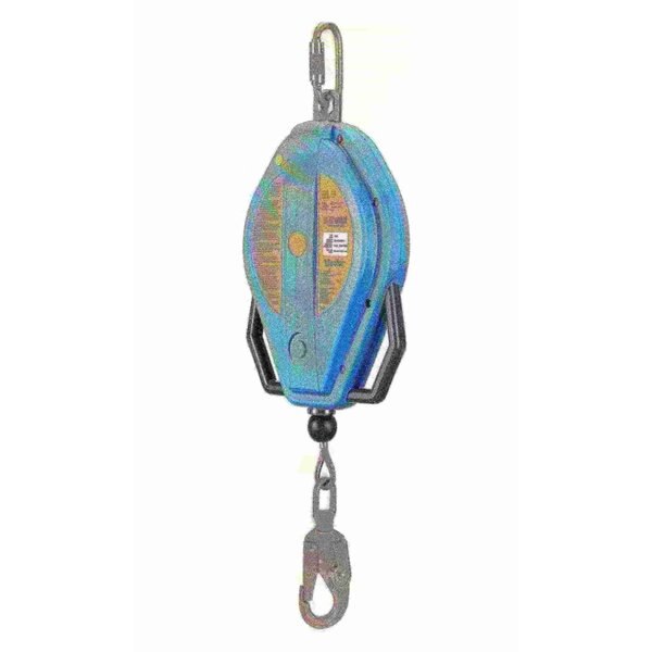 Self Retracting Lifeline, 50 ft., 310 lbs., one person Weight Capacity, Blue