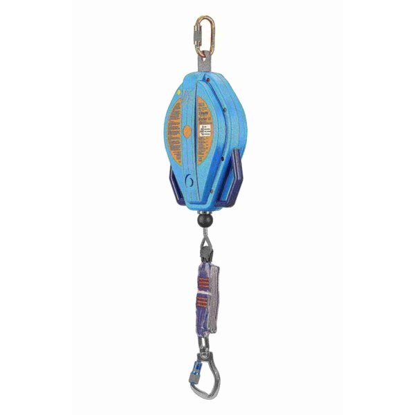 Self Retracting Lifeline, 50 ft., 310 lbs., one person Weight Capacity, Blue