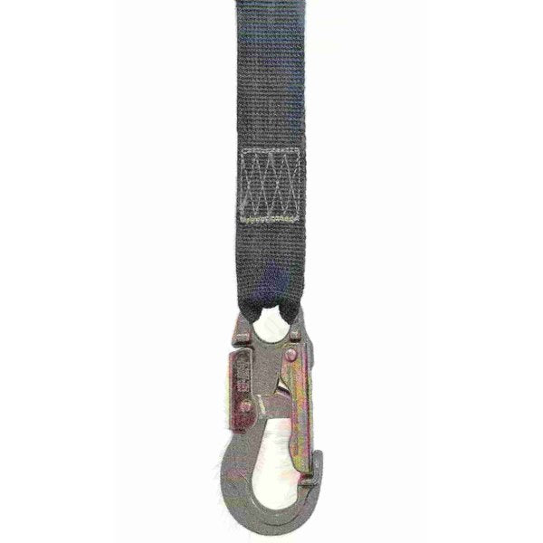 Web Lanyard, 6 ft., 310 lbs., one person Weight Capacity, Blue and Black