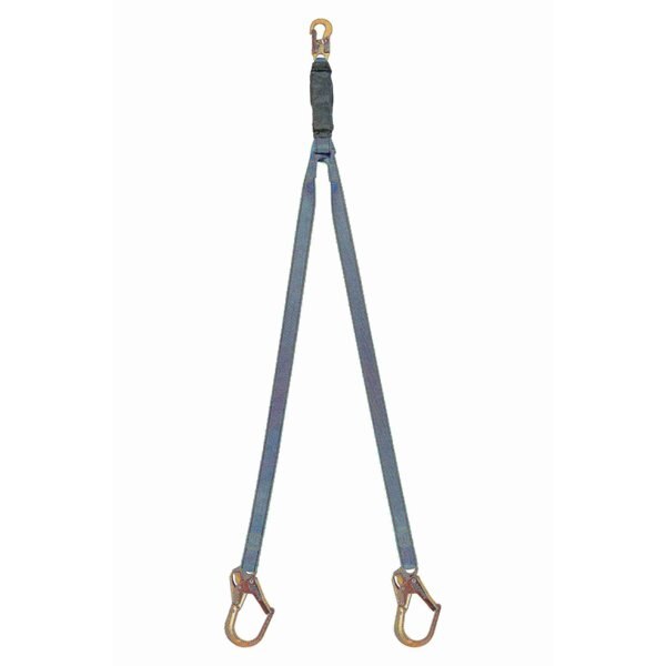 Lanyard, 6 ft., 310 lbs., one person Weight Capacity, Blue and Black