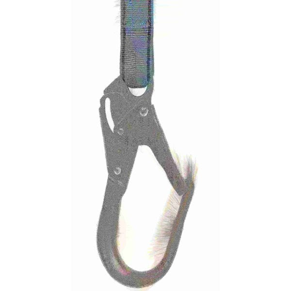 Lanyard, 6 ft., 310 lbs., one person Weight Capacity, Blue and Black