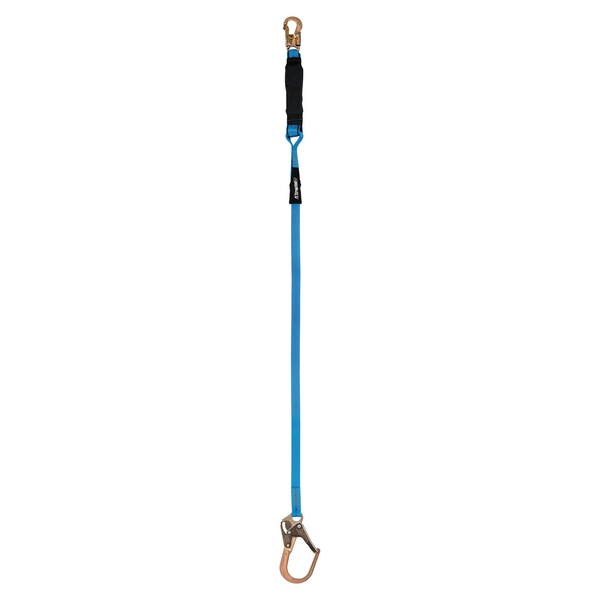 Lanyard, 6 ft., 310 lbs., one person Weight Capacity, Blue and Black