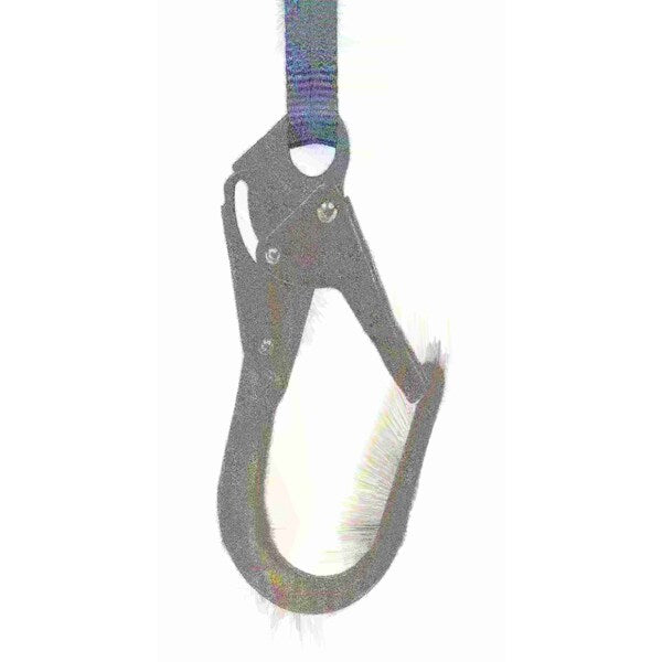 Lanyard, 6 ft., 310 lbs., one person Weight Capacity, Blue and Black