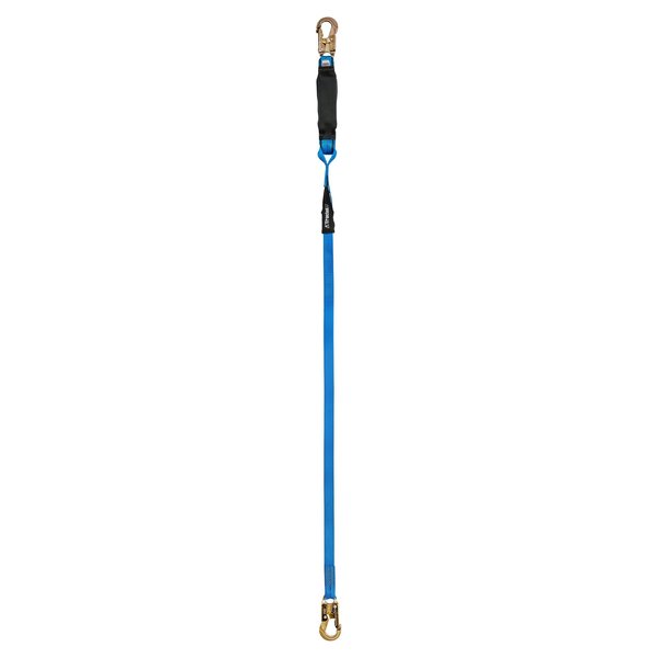 Lanyard, 6 ft., 310 lbs., one person Weight Capacity, Blue and Black