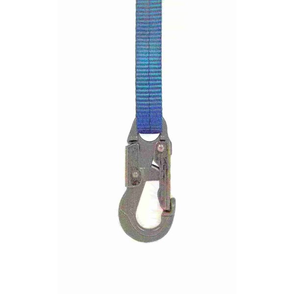Lanyard, 6 ft., 310 lbs., one person Weight Capacity, Blue and Black
