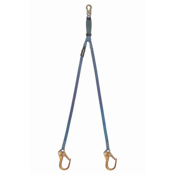 Lanyard, 6 ft., 310 lbs., one person Weight Capacity, Blue and Black