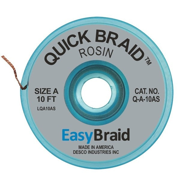 DESOLDERING BRAID, QUICK BRAID .02, PK25