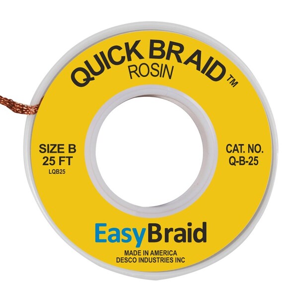 DESOLDERING BRAID, QUICK BRAID .050