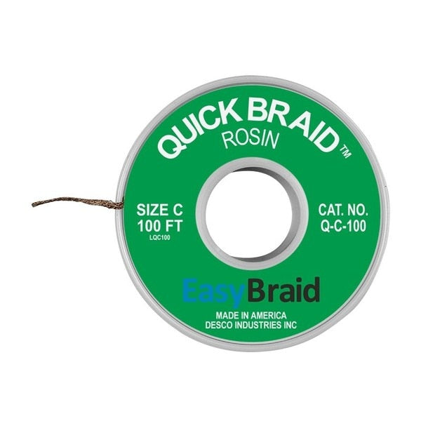 DESOLDERING BRAID, QUICK BRAID .075
