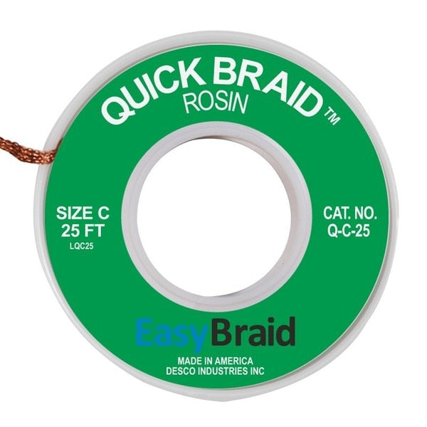 DESOLDERING BRAID, QUICK BRAID .075