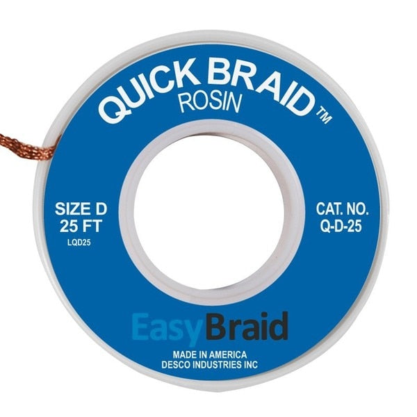 DESOLDERING BRAID, QUICK BRAID .100