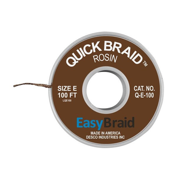 DESOLDERING BRAID, QUICK BRAID .125