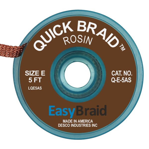 DESOLDERING BRAID, QUICK BRAID .12, PK25