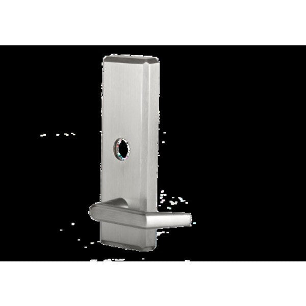 QET360 Exit Trim, Keyed Sierra Lever, Satin Chrome