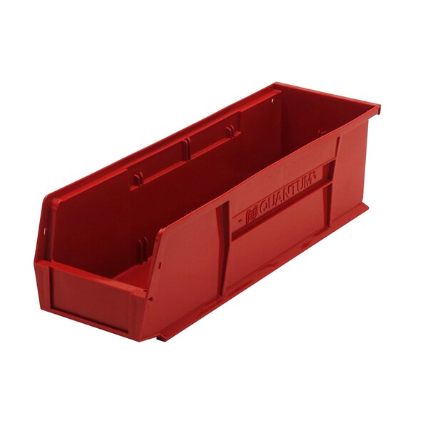 Hang & Stack Storage Bin, Red, Polypropylene, 45 lb Load Capacity