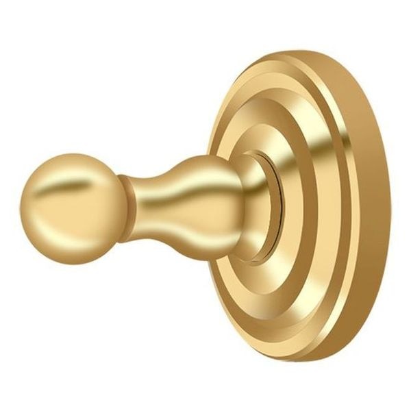 Single Robe Hook, R-Series Lifetime Brass