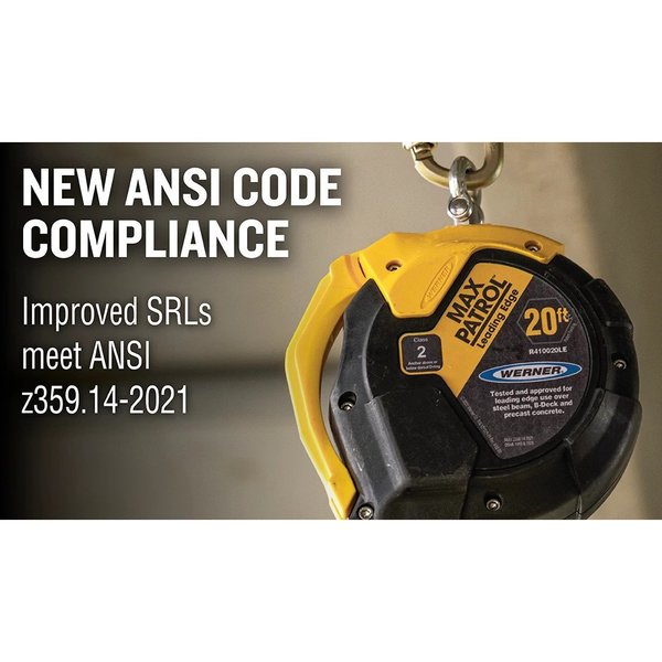 Self-Retract Lifeline w/Snp Hook, 30, Blk