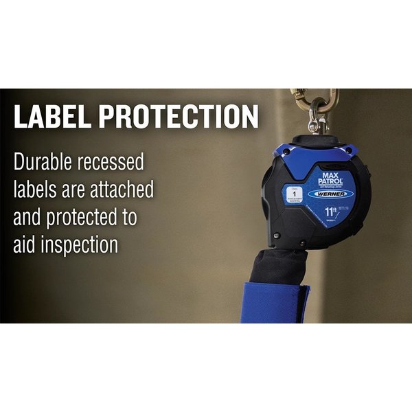 Self-Retract Lifeline, w/Snap Hook, 11