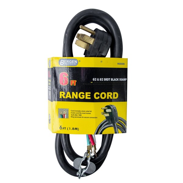Appliance Power Cord 6FT.4-Wire Oven Ra