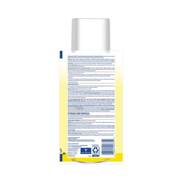 Disinfectant Foam Cleaner, 24 oz. Aerosol Spray, Fresh