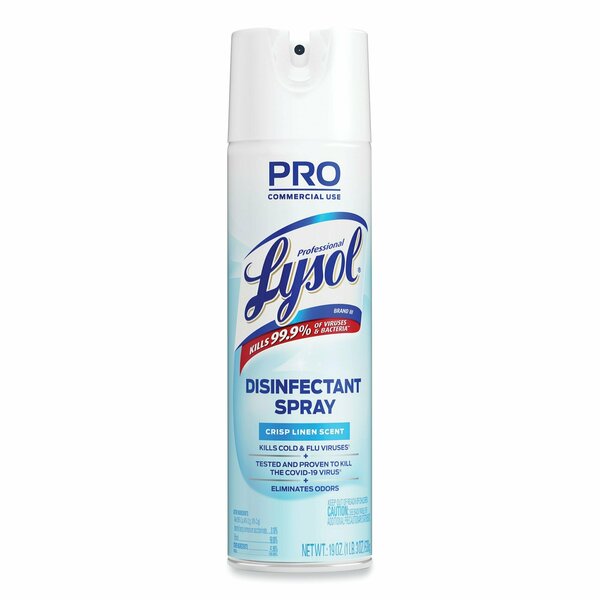 Disinfectant Spray, 19 oz. Aerosol Spray, Crisp LinenÂ®