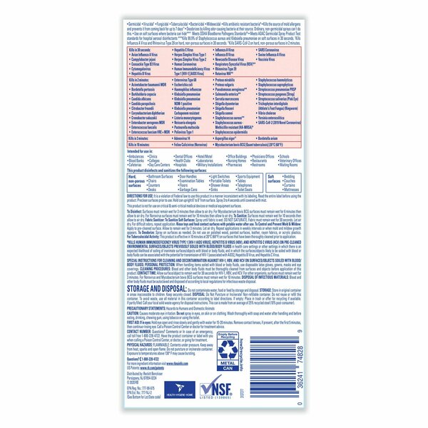 Disinfectant Spray, 19 oz. Aerosol Spray, Crisp LinenÂ®
