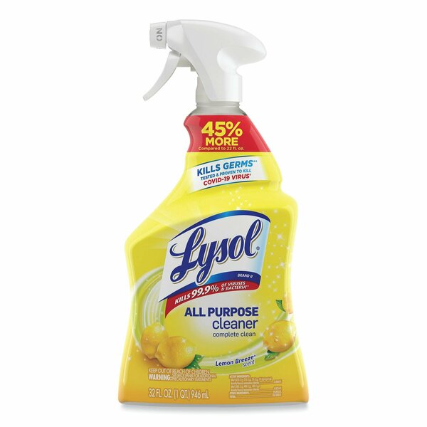 All Purpose Cleaner, 32 oz. Trigger Spray Bottle, Lemon BreezeÂ®, 12 PK