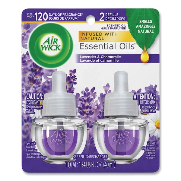 Scented Oil Refill, Lavender and Chamomile, 0.67 oz, PK2