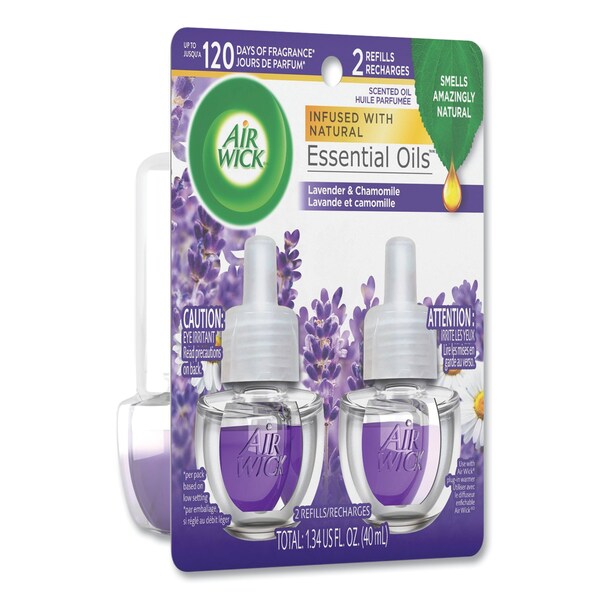 Scented Oil Refill, Lavender and Chamomile, 0.67 oz, PK2
