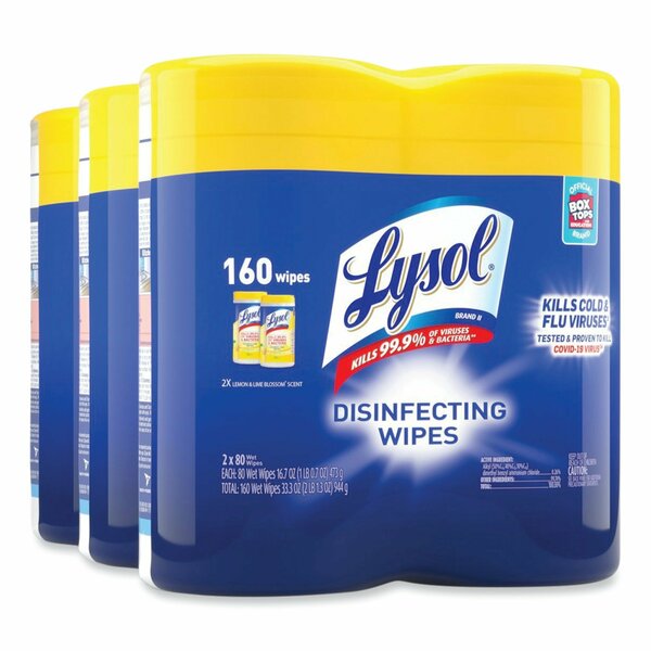 Disinfecting Wipes, Canister, Lemon & Lime BlossomÂ®, White