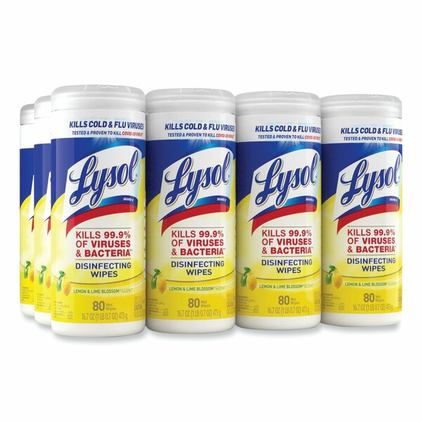 Disinfecting Wipes, White, Canister, Nonwoven Fiber, 35 Wipes, 7 1/4 in L x 7 in W