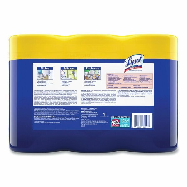 Disinfecting Wipes, Canister, Lemon & Lime BlossomÂ®, White