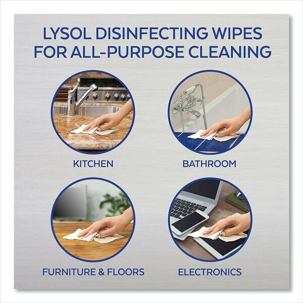 Disinfecting Wipes, Canister, Lemon & Lime BlossomÂ®, White