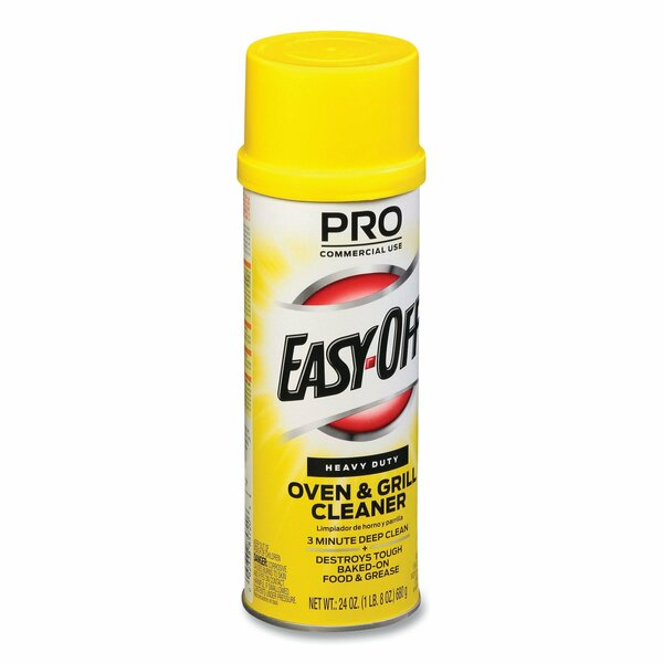 Oven and Grill Cleaner, Aerosol Can, 24 oz, Heavy Duty, Unscented, 6 Pack